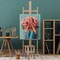 Paint by Numbers for Adults - Flowers Woman Paint by Numbers for Adults Beginners, Flowers Girl Acrylic Simple Paint by Number Canvas for Decoration (16x20 inch)
